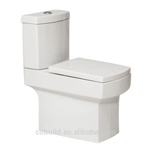 Weiße Farbe Square Two Piece WC weatern Waschbecken Keramik WC
